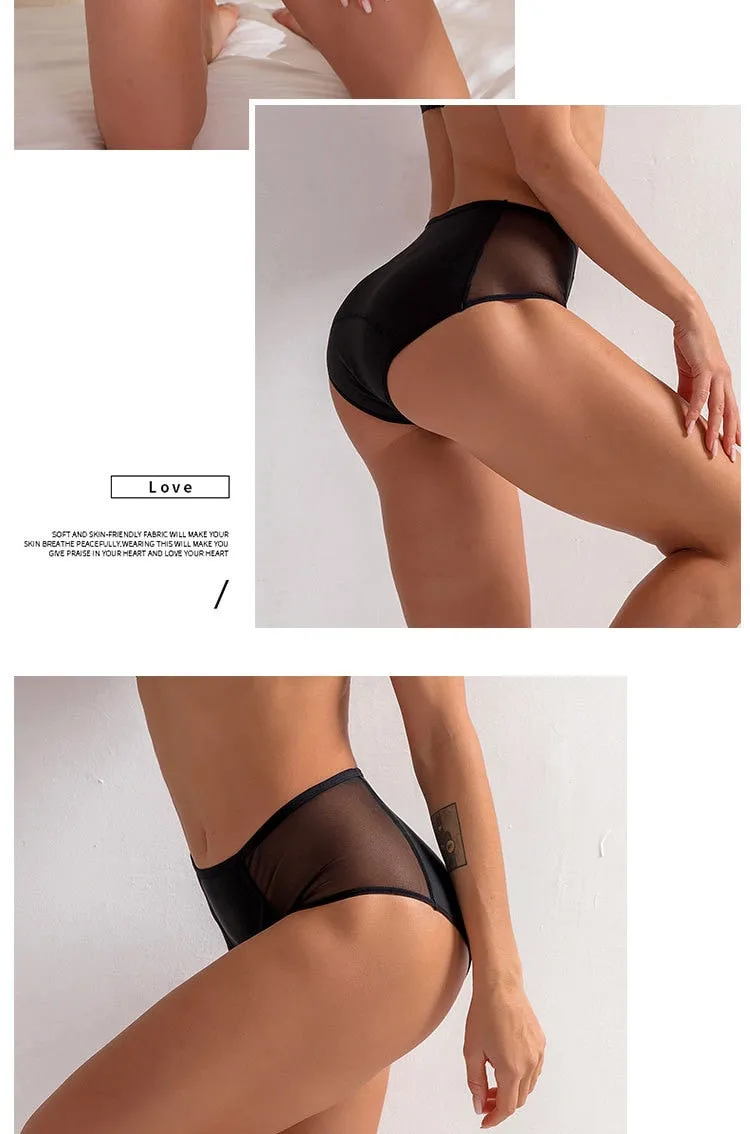 4-layer Menstrual Panties Physiological Pants Leak Proof Underwear Women Period Mesh Breathable Briefs Underwear