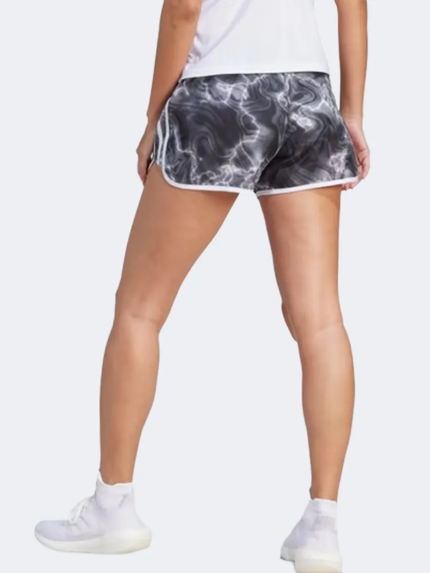 Adidas Marathon 20 Women Running Short White/Black/Grey