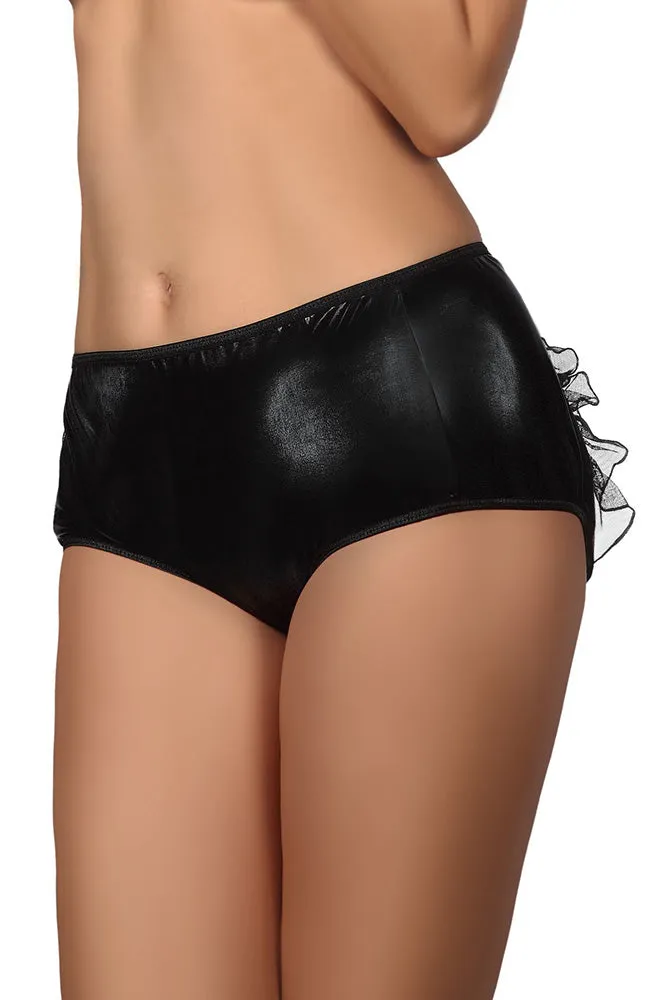 Beauty Night Doris Metallic Black Panties