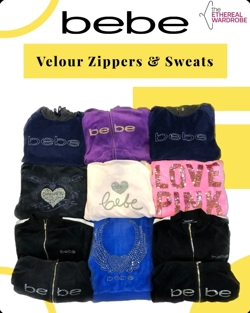 Bebe And Pink Velour Velvet Zippers and Jackets