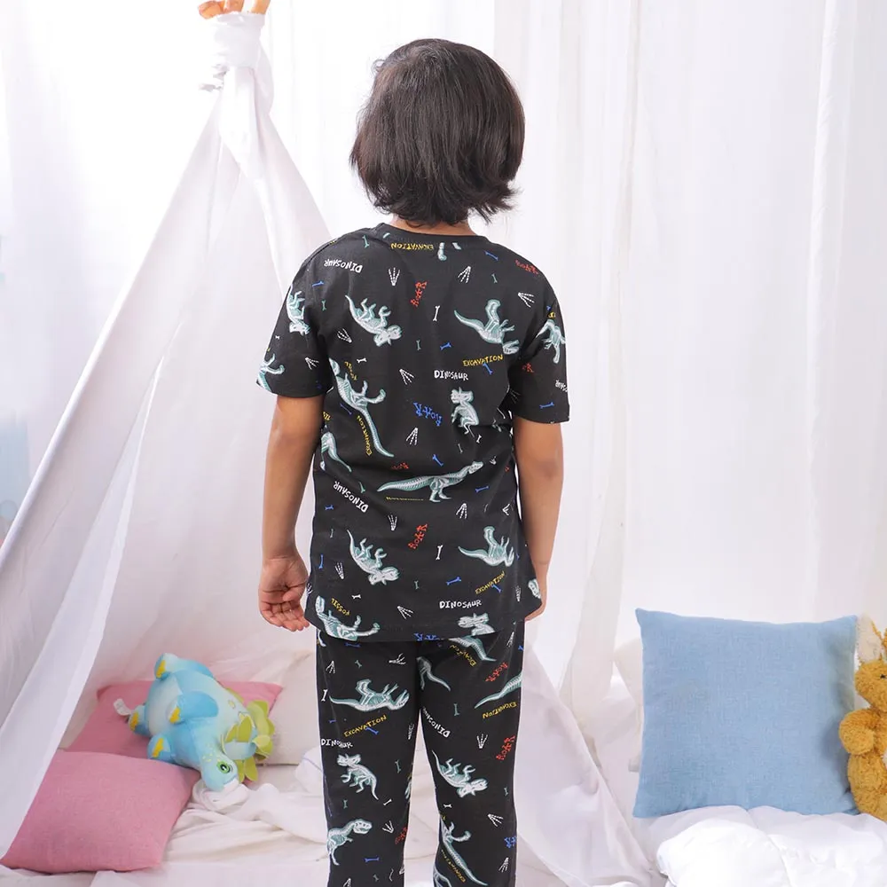 Boys Nightwear Dino Roar - BLACK