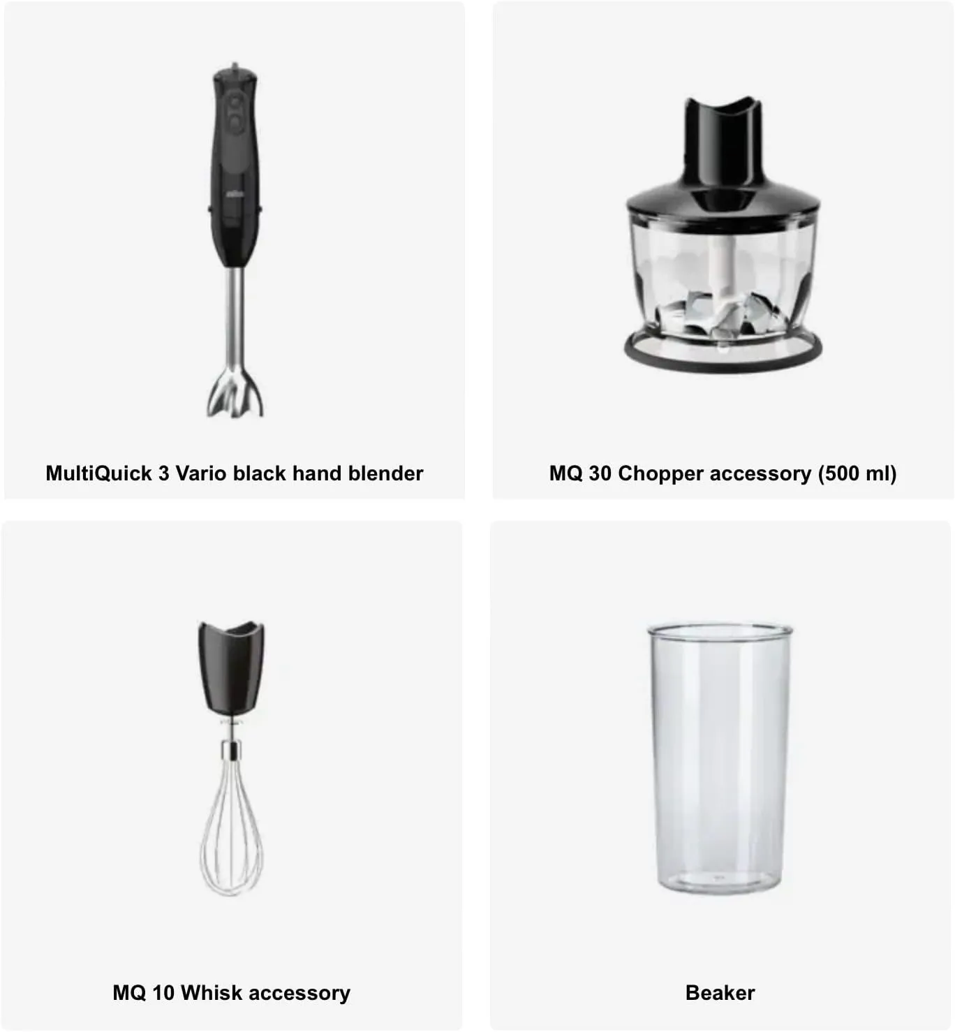 Braun, MultiQuick 3 Vario Hand blender MQ 3135 BK