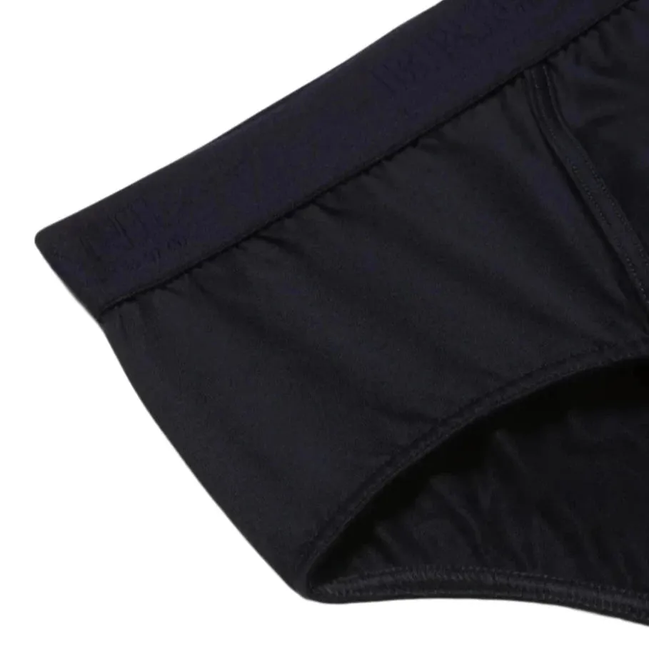 Bresciani 100% Cotton Knitted Briefs Black