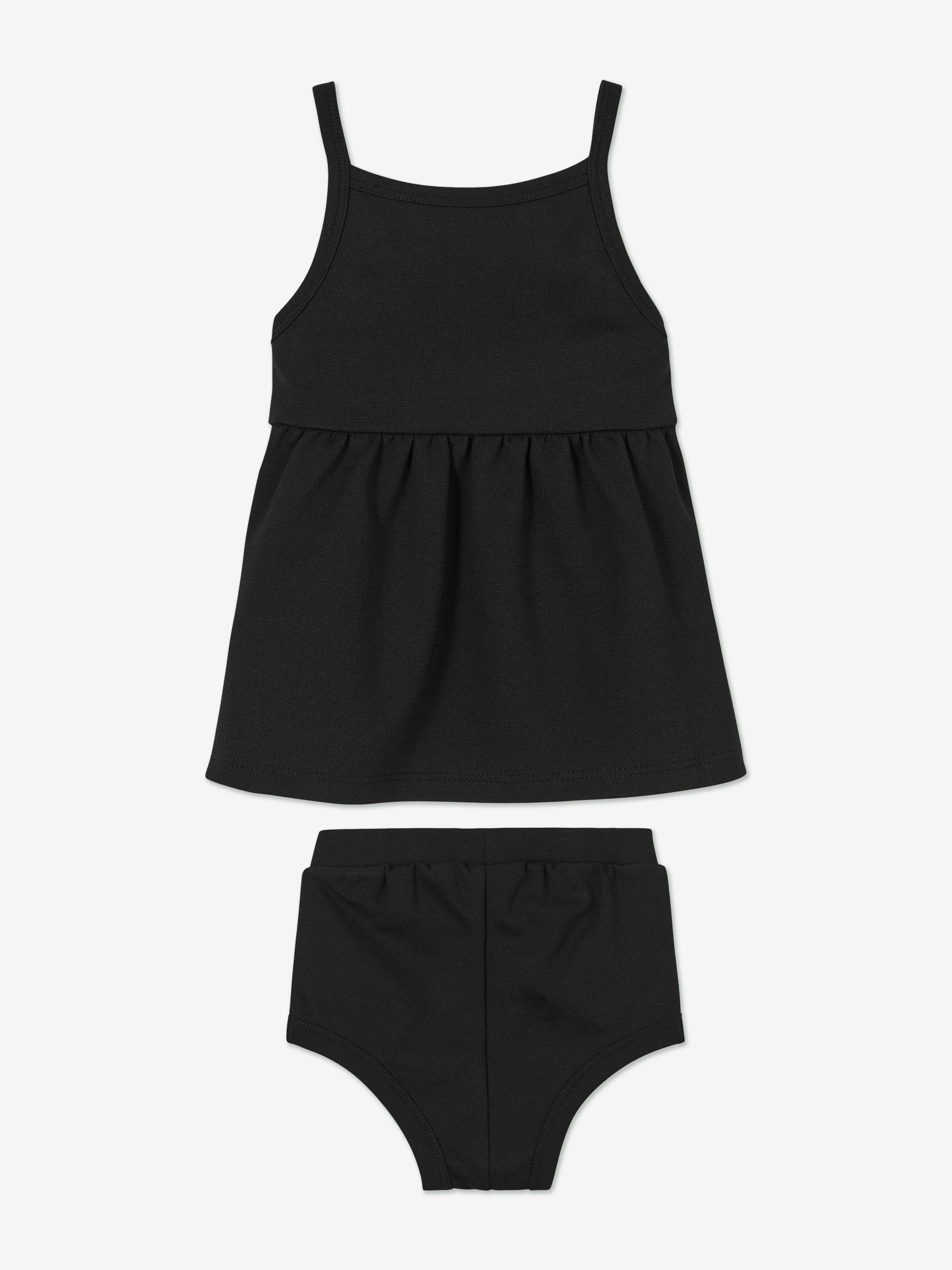 Calvin Klein Baby Girls Strap Punto Dress in Black