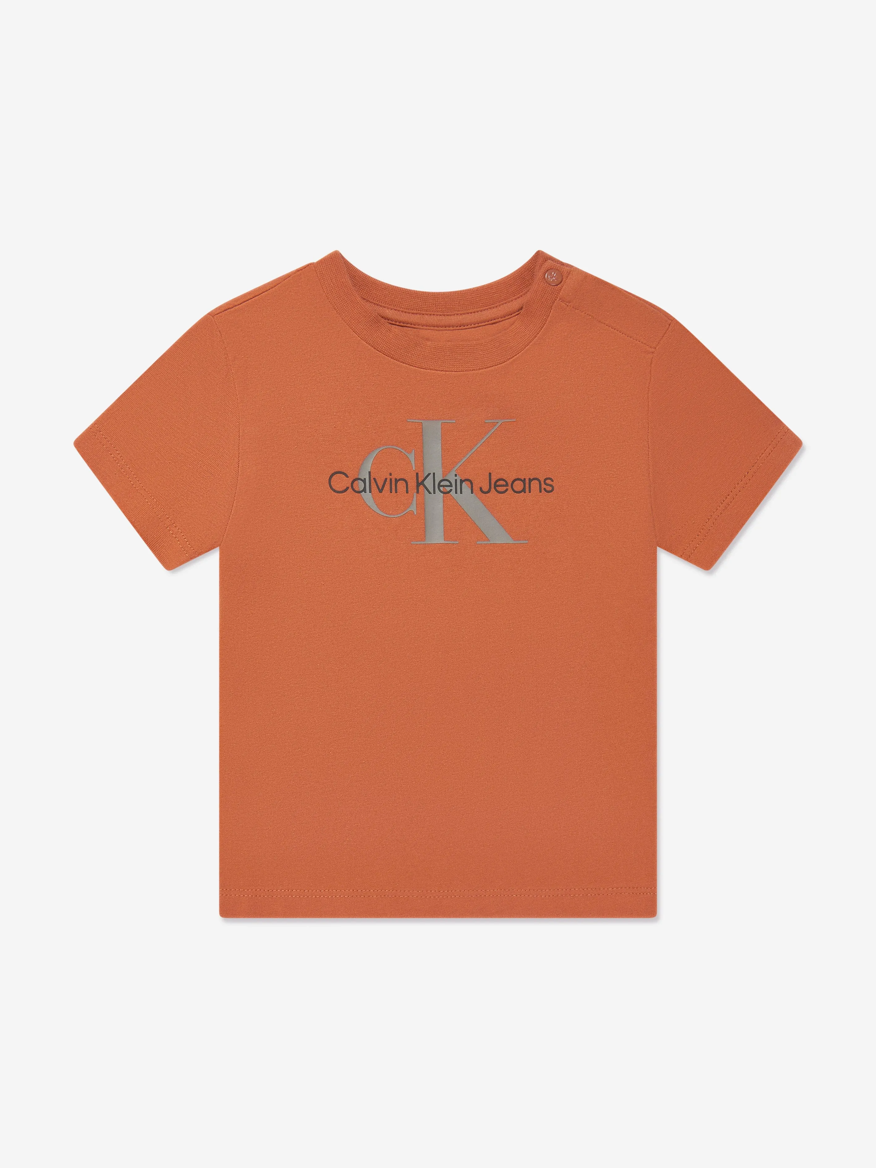 Calvin Klein Baby Monogram T-Shirt in Auburn