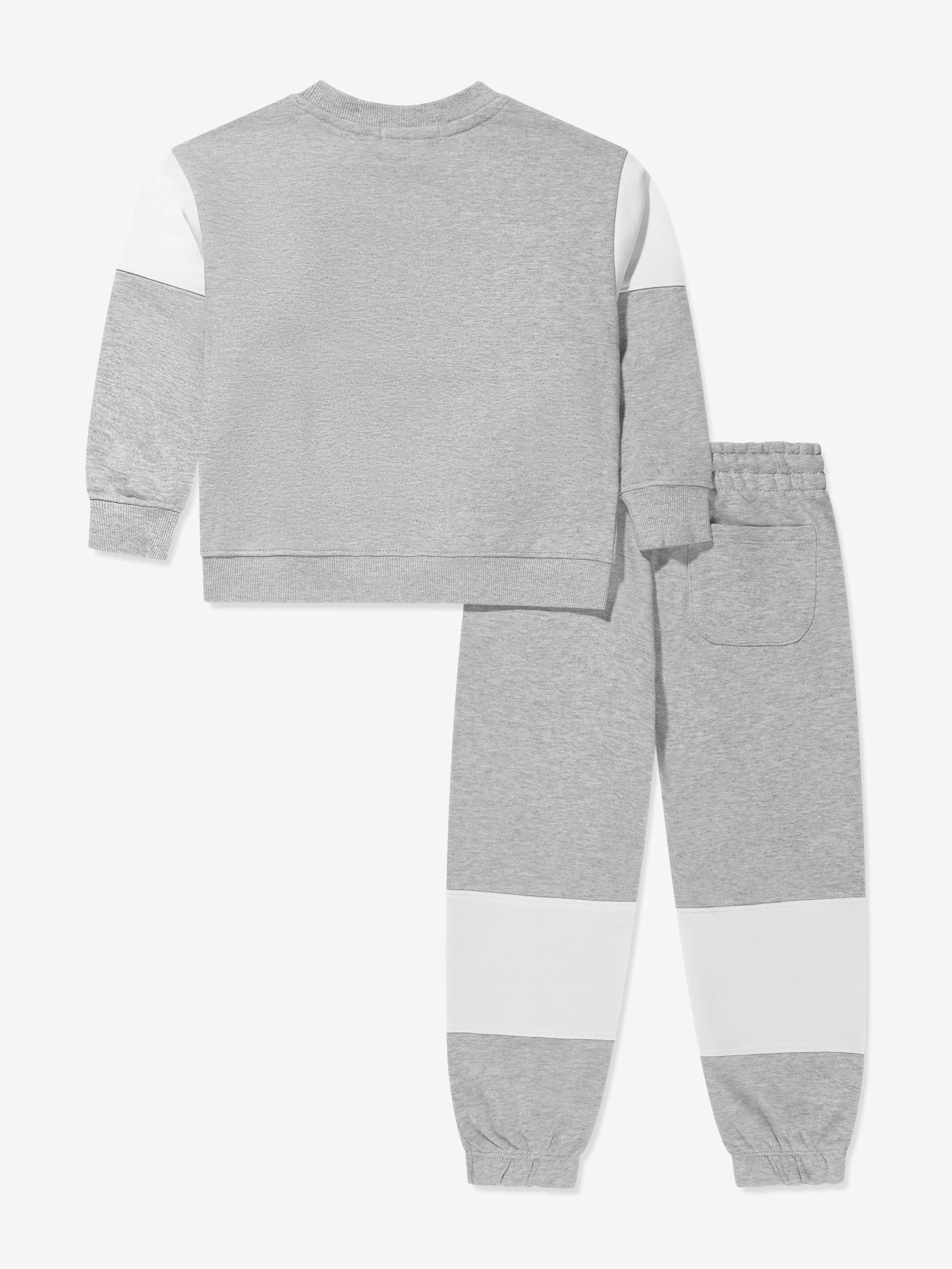 Calvin Klein Boys Colourblock Tracksuit in Grey