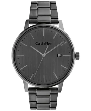 Calvin Klein Gray 43mm Stainless Steel Bracelet Watch