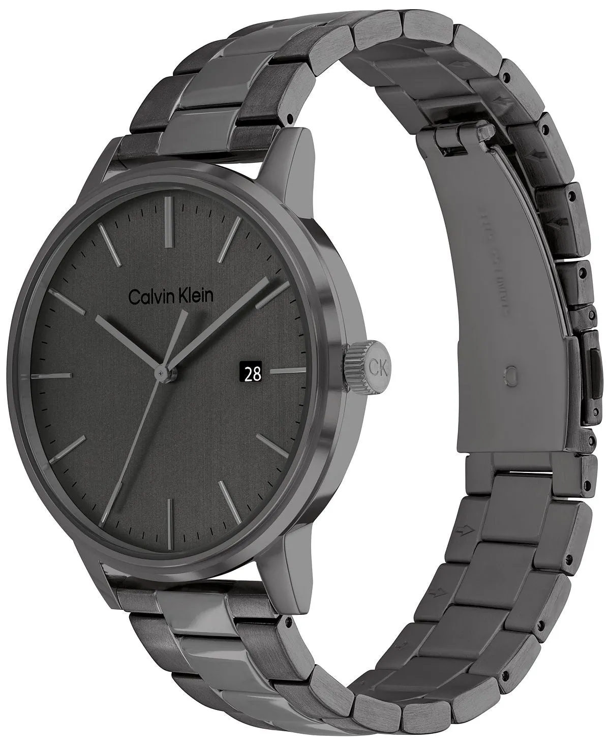 Calvin Klein Gray 43mm Stainless Steel Bracelet Watch