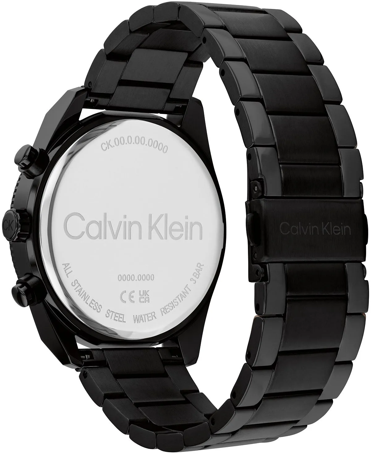 Calvin Klein Men's Multifunction Black Stainless Steel 44mm Bracelet Watch