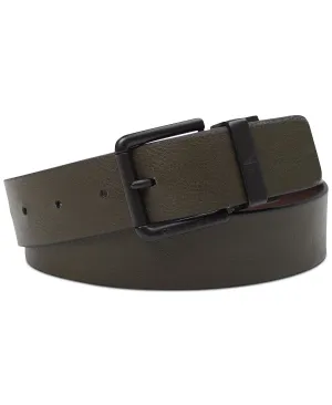 Calvin Klein Men's Reversible Grained Denim Belt