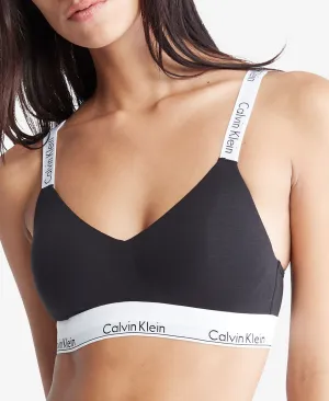 Calvin Klein Women's Contemporary Lightly Lined Wireless Bra QF7059 black