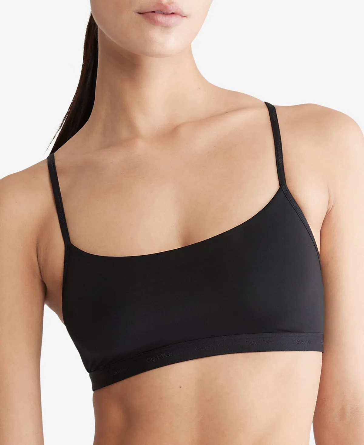 Calvin Klein Women's Unlined Bra from Shape to Body QF6757, Black