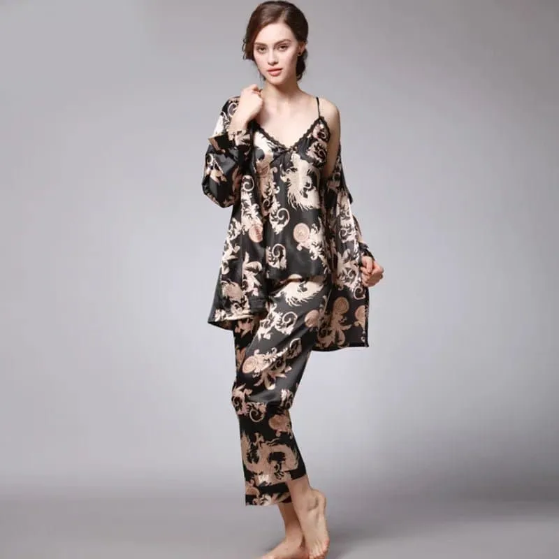 Cami Nightwear with Robe and Pant