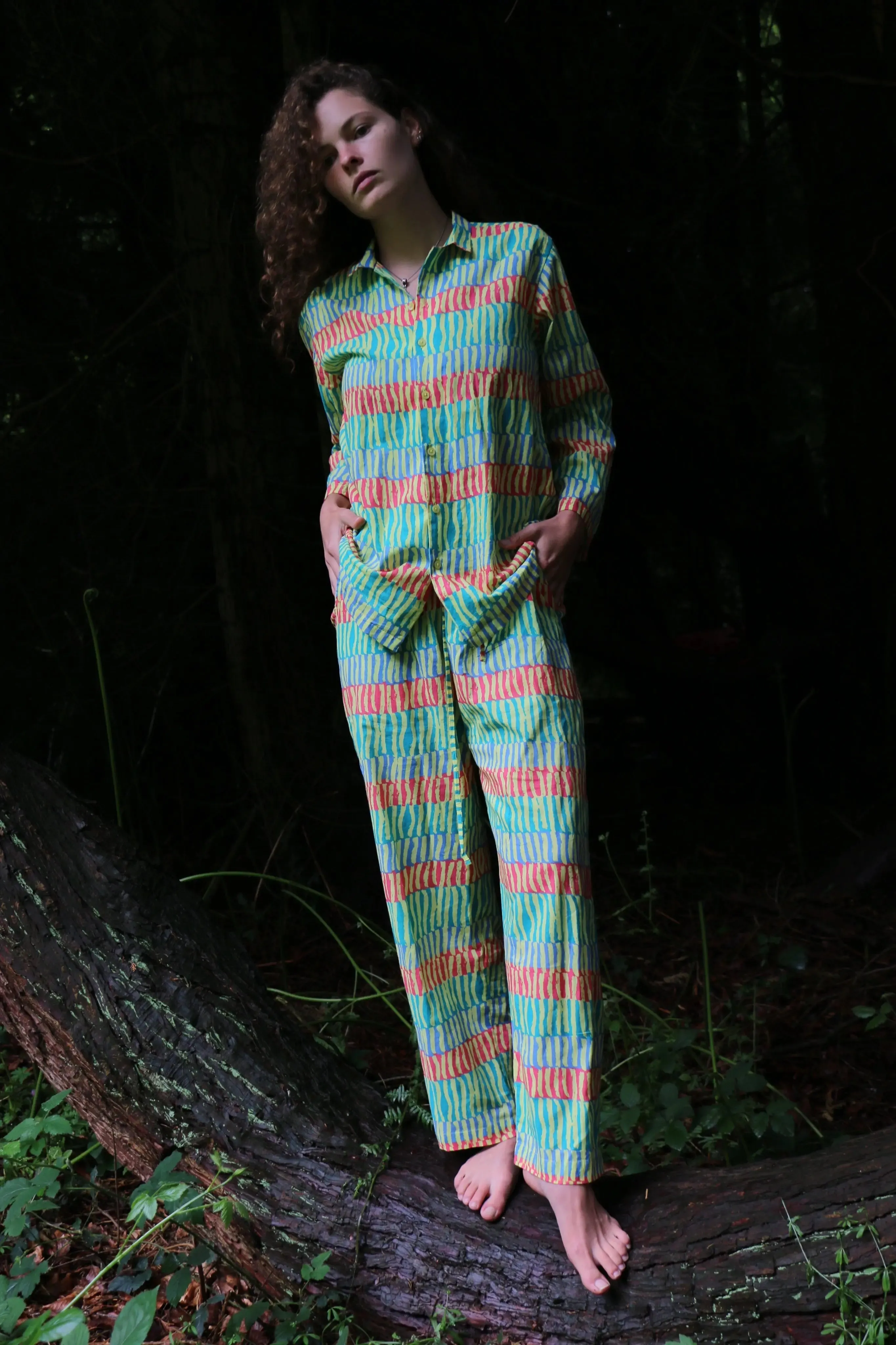 Can Noodle (Green) Pyjama Top/Trouser