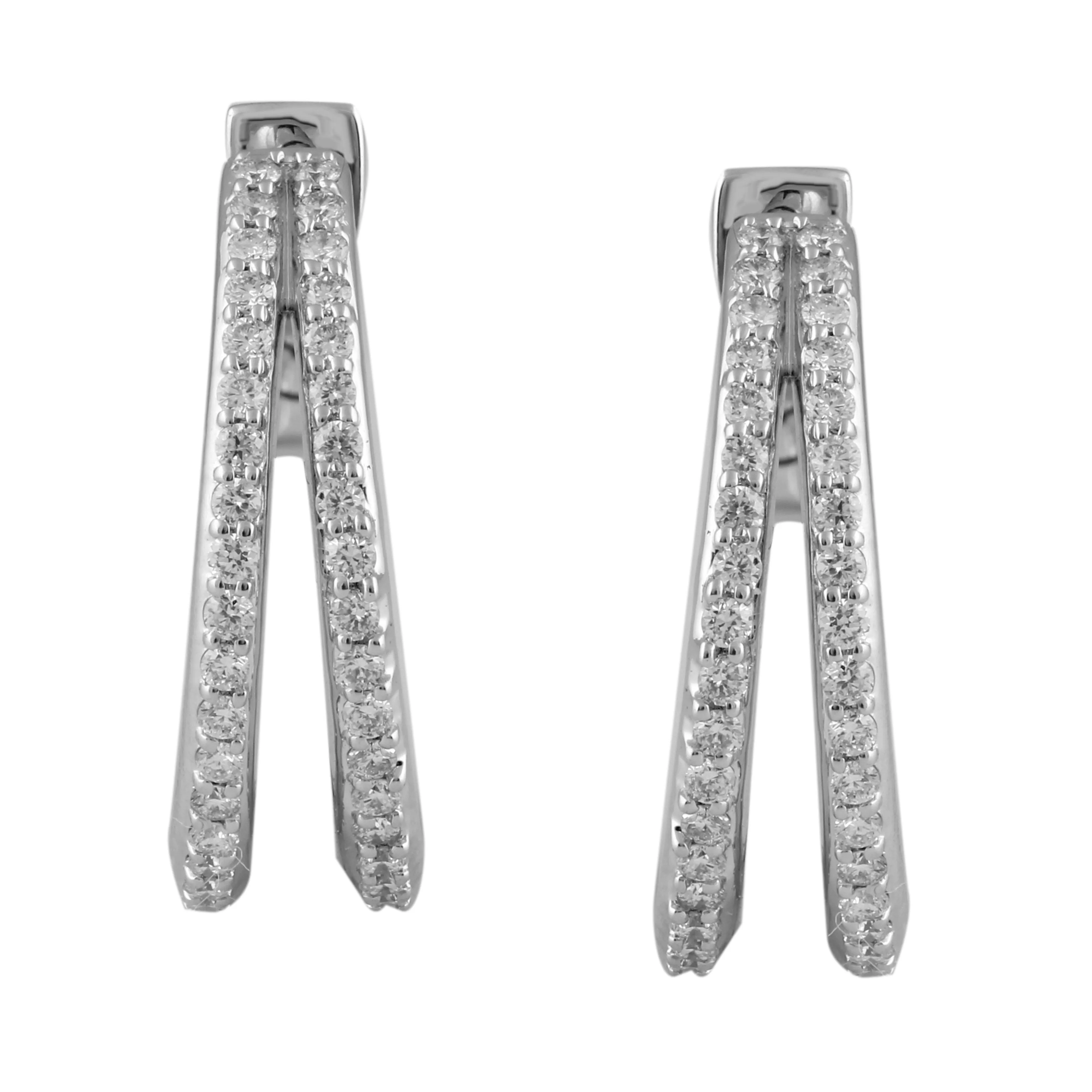 Circled Allure Diamond Earrings