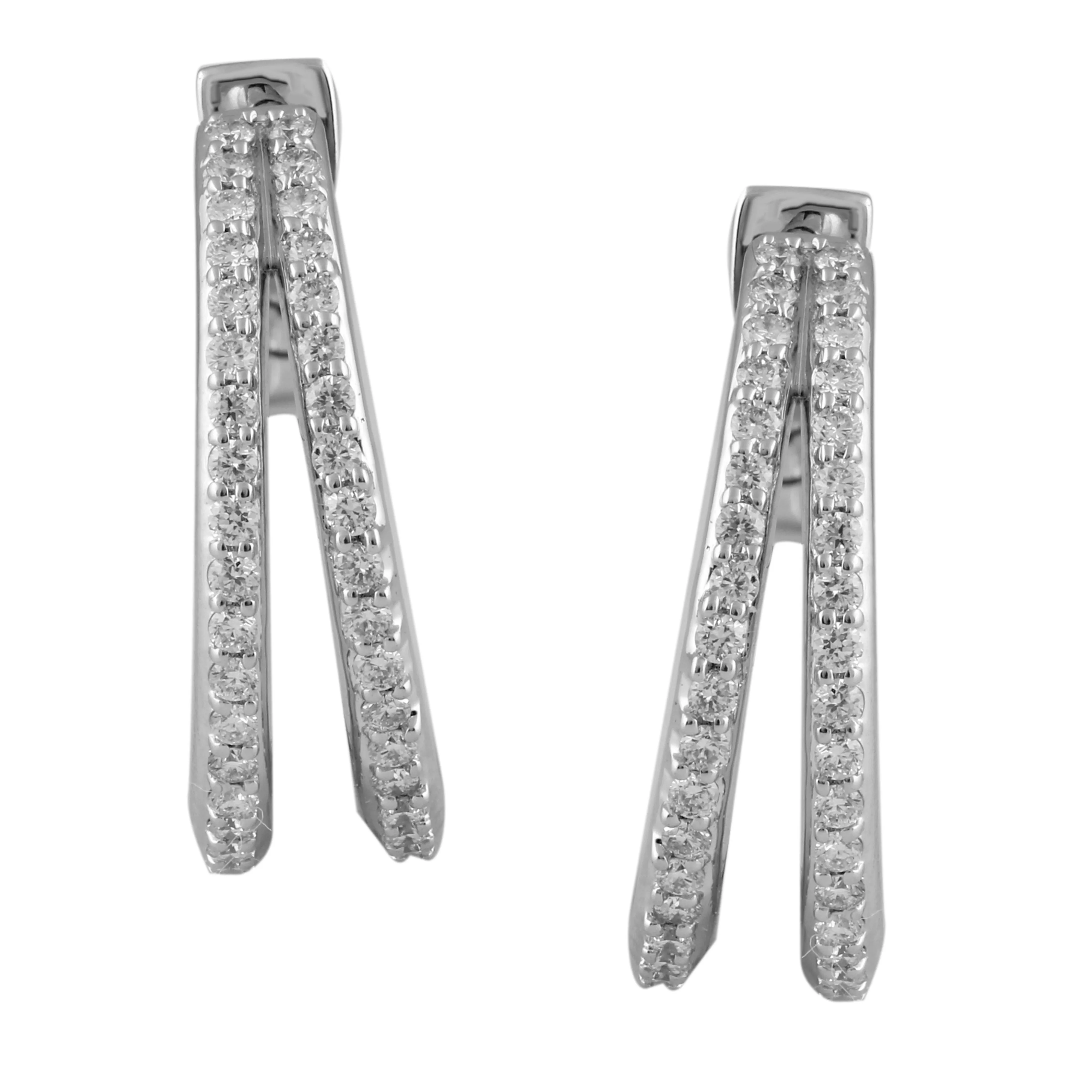 Circled Allure Diamond Earrings