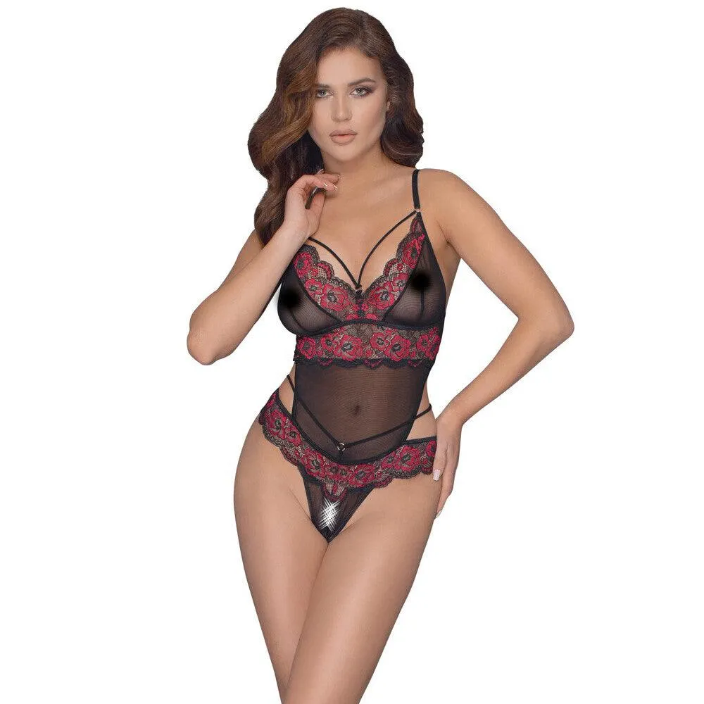 Cottelli Crotchless Body With Lace