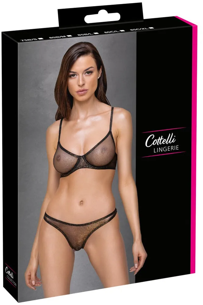 Cottelli Lingerie Transparent Set