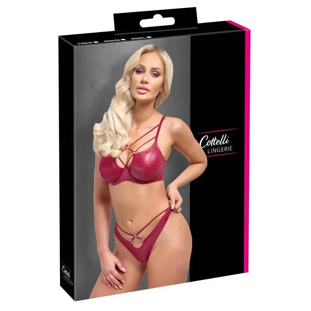 Cottelli - Red Party Set - Bra & Thong Set