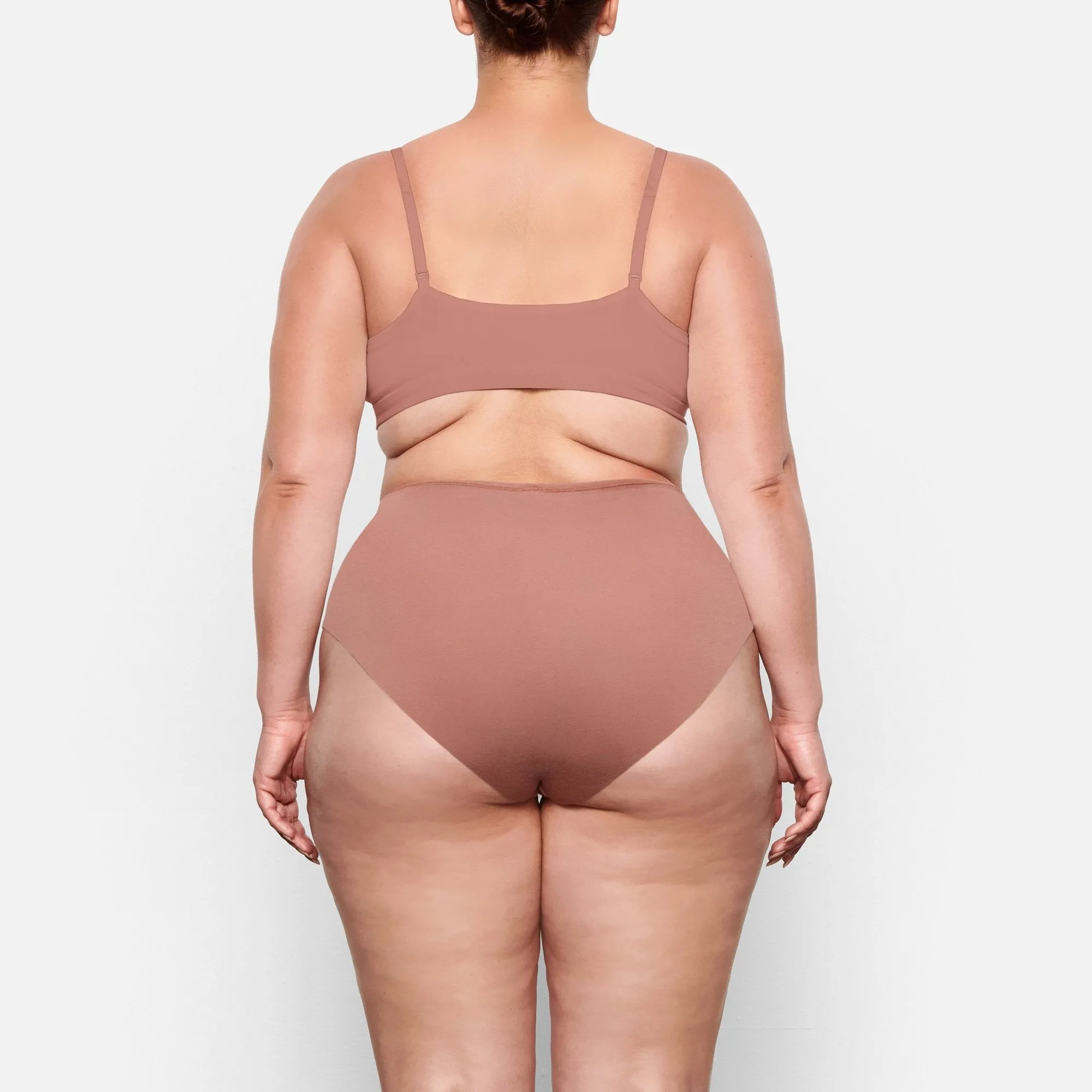 COTTON JERSEY FULL BRIEF | ROSE CLAY