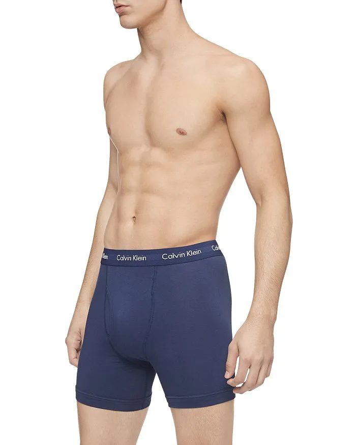 Cotton Stretch Moisture Wicking Boxer Briefs, Pack of 3 Calvin Klein