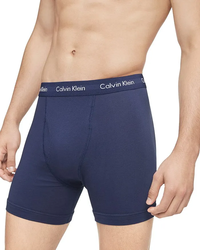 Cotton Stretch Moisture Wicking Boxer Briefs, Pack of 3 Calvin Klein