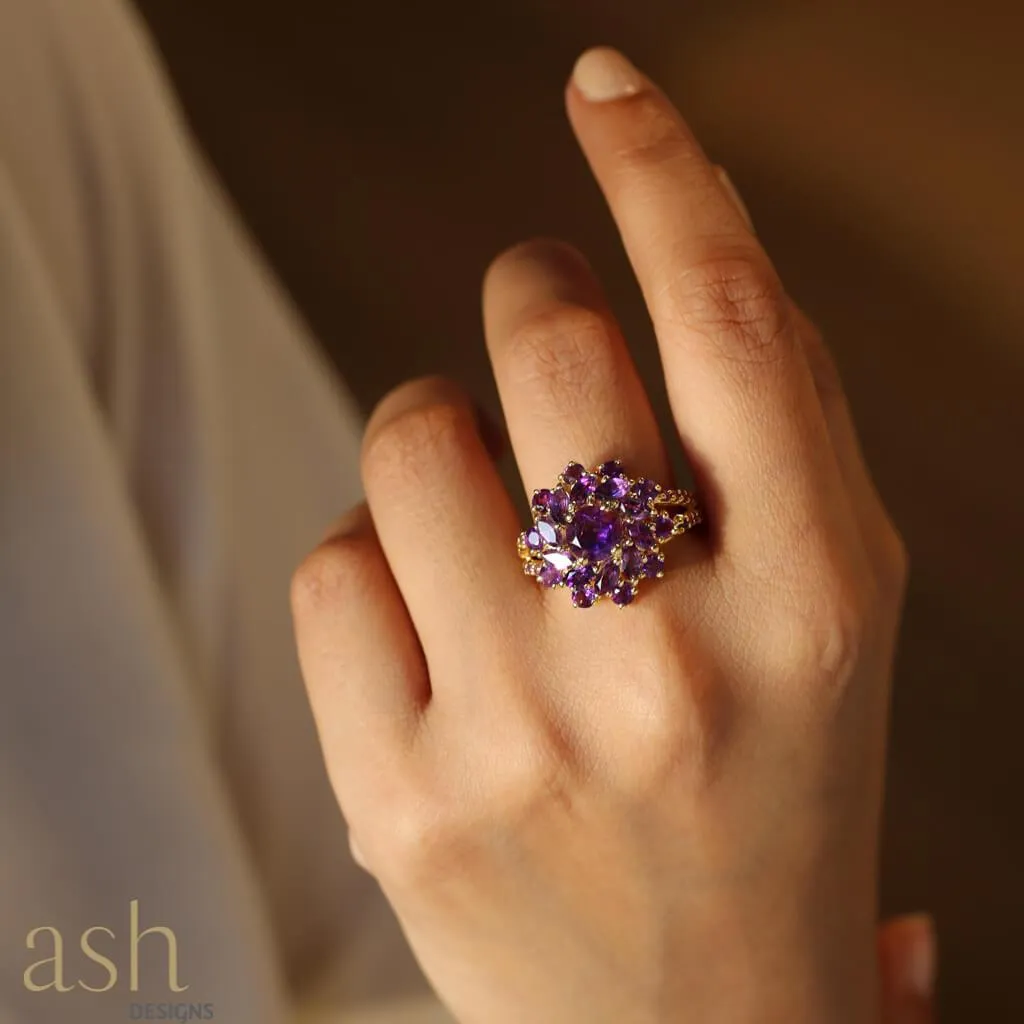 Daphne Amethyst Cocktail Ring