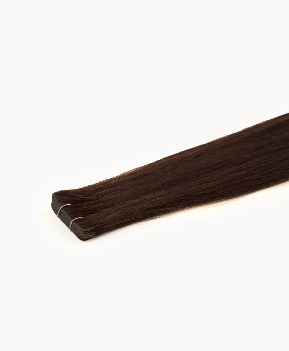 Dark Brown, 20" Invisible Tape In Extensions, #N02