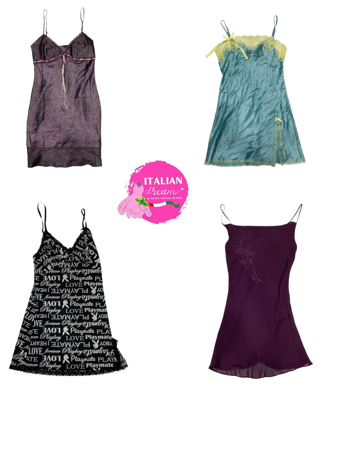 Dark MilkMaid Y2K Slip Dresses