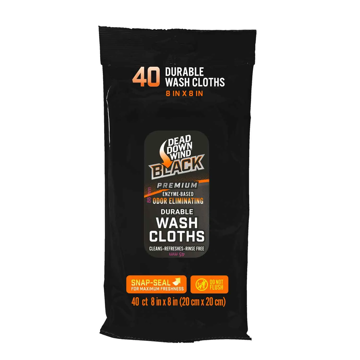 Dead Down Wind Black Premium Wash Cloths (40-pk)