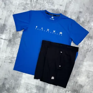 Flux Junior Graphic Logo T-Shirt and Shorts Set - Cobalt