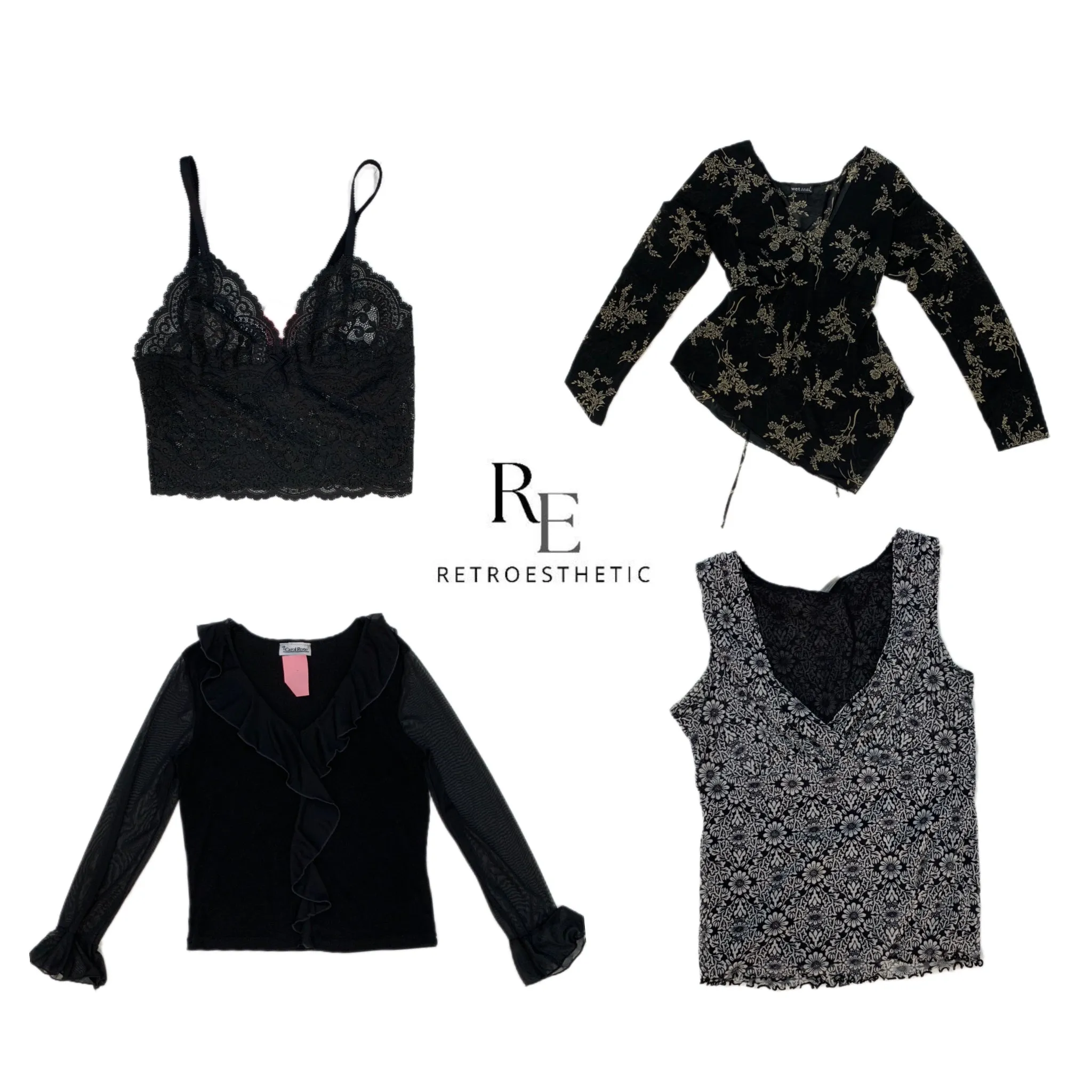 Gothic Y2K Tops (SR-294)