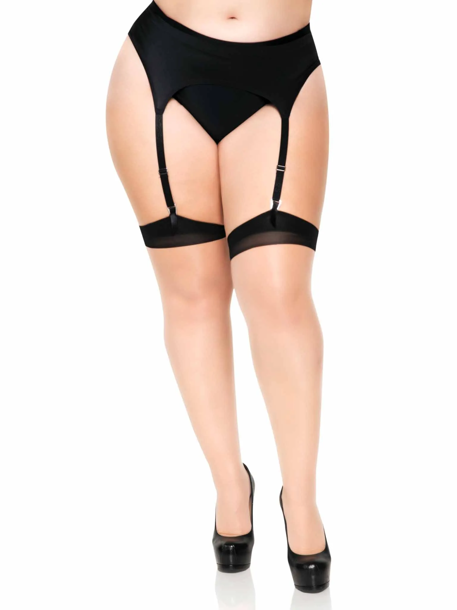 Grace Cuban Contrast Heel Stockings