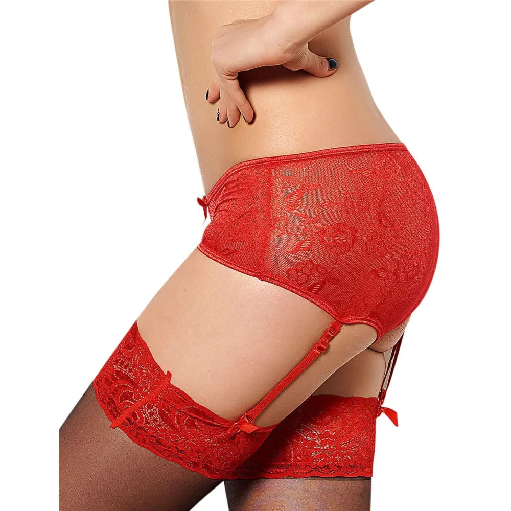 Lacy Suspender Knickers