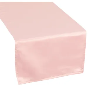 Lamour Satin Table Runner - Dusty Rose/Mauve