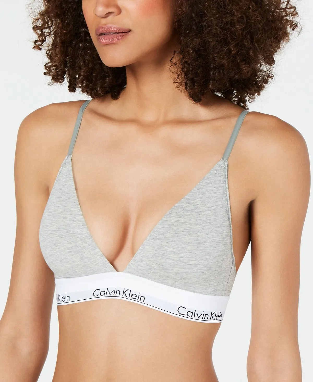 Lightly lined triangle bralette QF5650 Calvin Klein