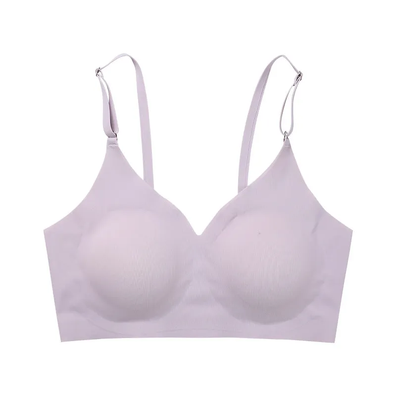 Low Back Seamless Push-up Wireless Bra