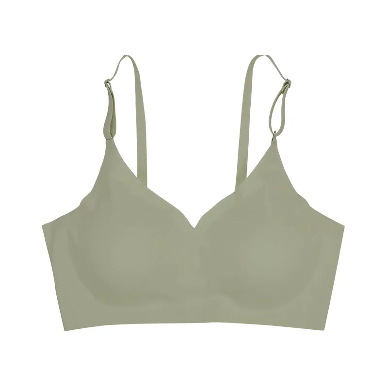 Low Back Seamless Push-up Wireless Bra