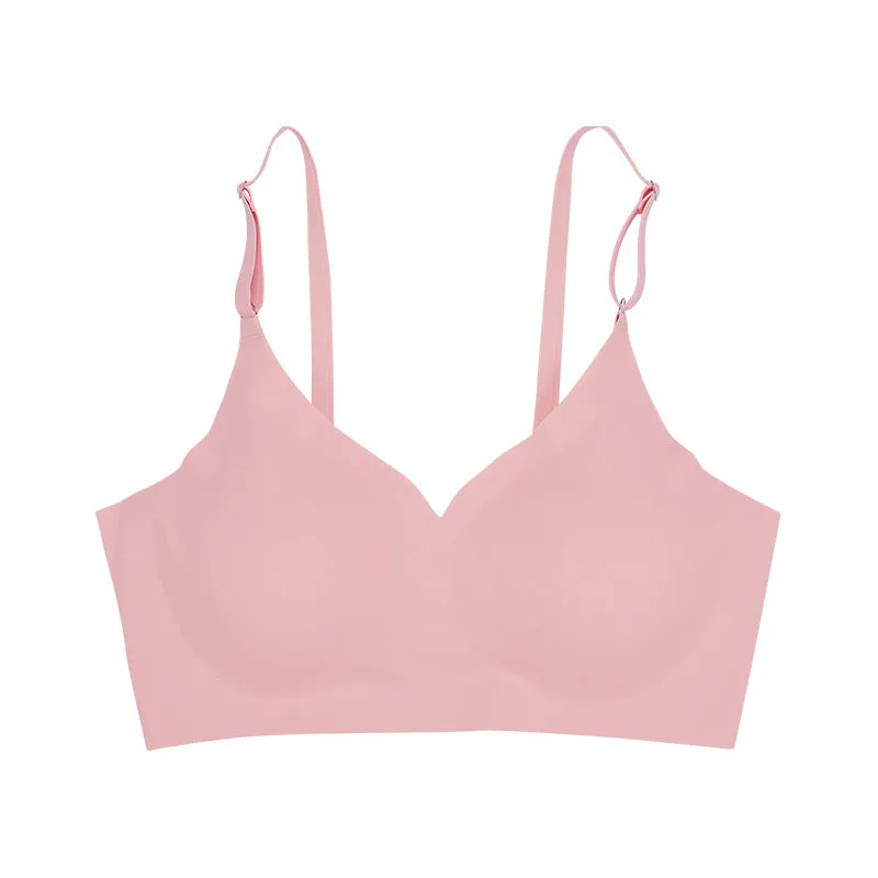 Low Back Seamless Push-up Wireless Bra