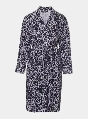 Luxe Leopard Bamboo Kimono Robe