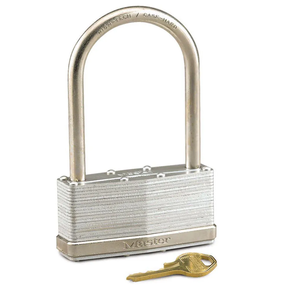 Master Lock 3-1/4in (83mm) Wide Laminated Steel Pin Tumbler Padlock ML101