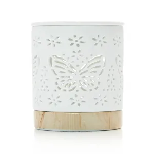 Matte Ceramic Butterfly Oil Burner