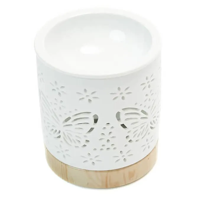 Matte Ceramic Butterfly Oil Burner