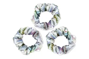 Mayfairsilk Iridescent Garden Silk Scrunchies Set