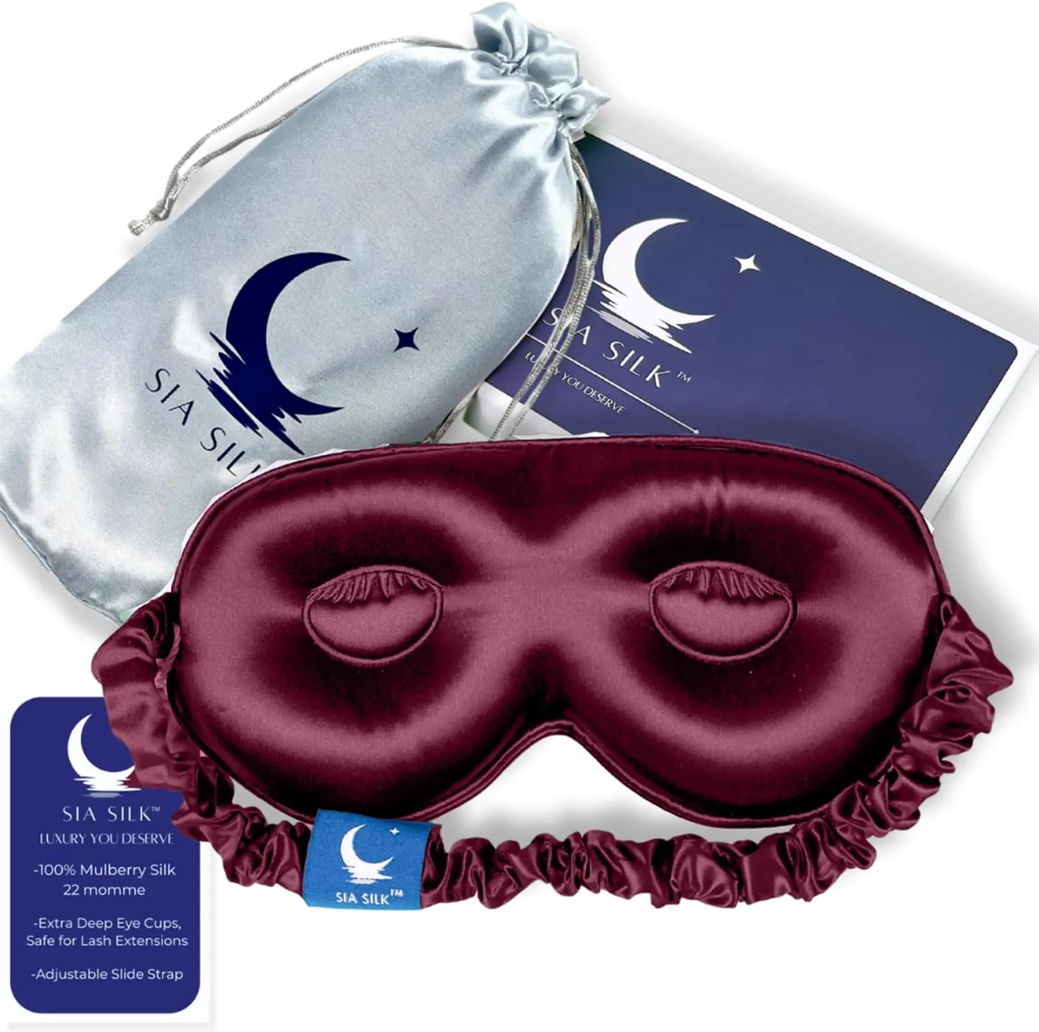 Merlot Sia Silk Mask