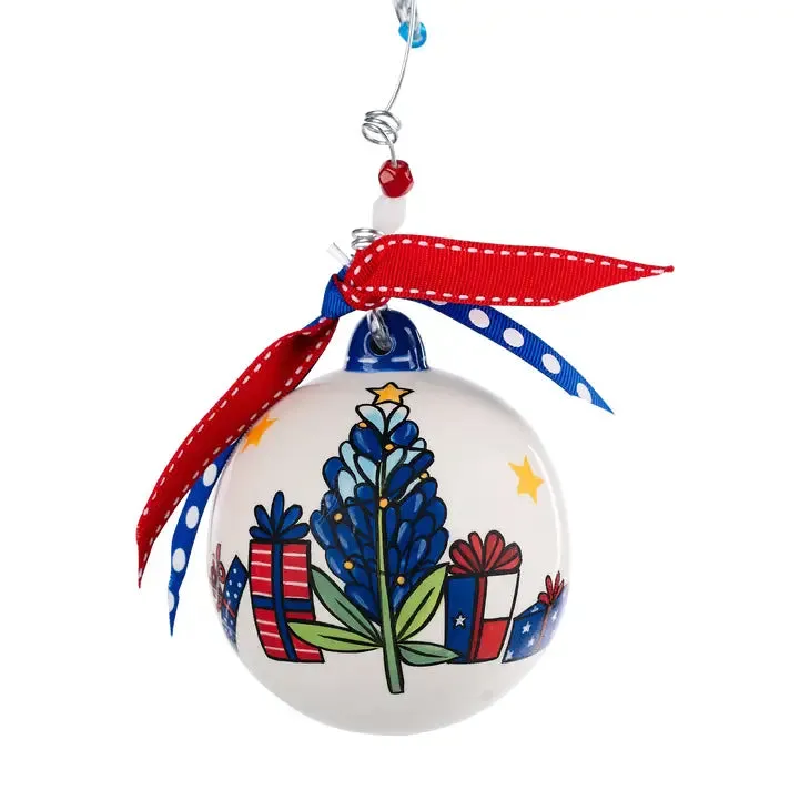 Merry Texmas Blue Bonnet Ornament