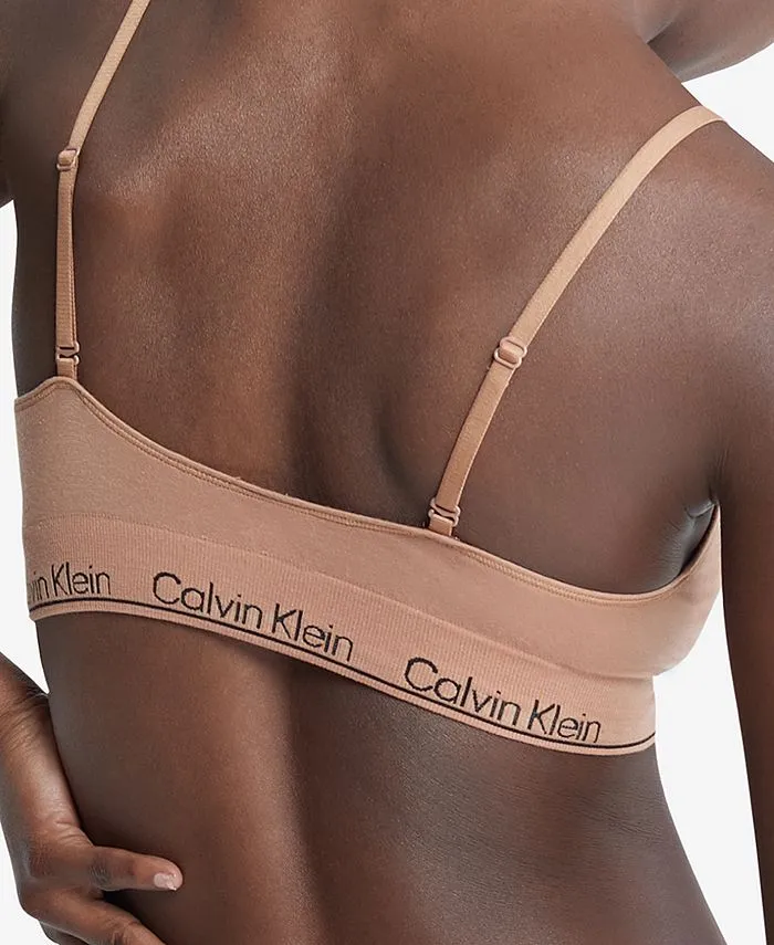 Modern Lightly Lined Seamless Triangle Bra QF7093 Calvin Klein brown