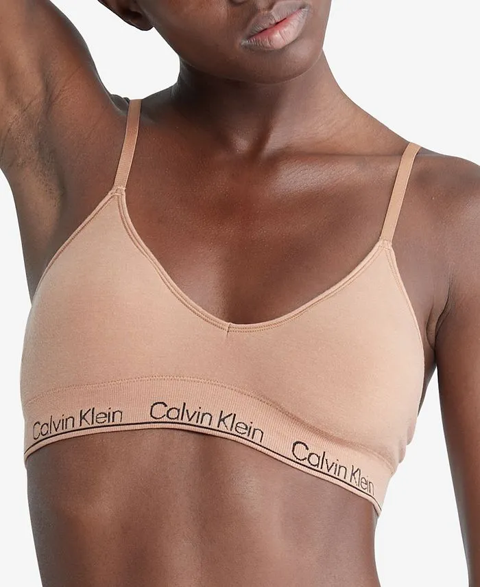 Modern Lightly Lined Seamless Triangle Bra QF7093 Calvin Klein brown