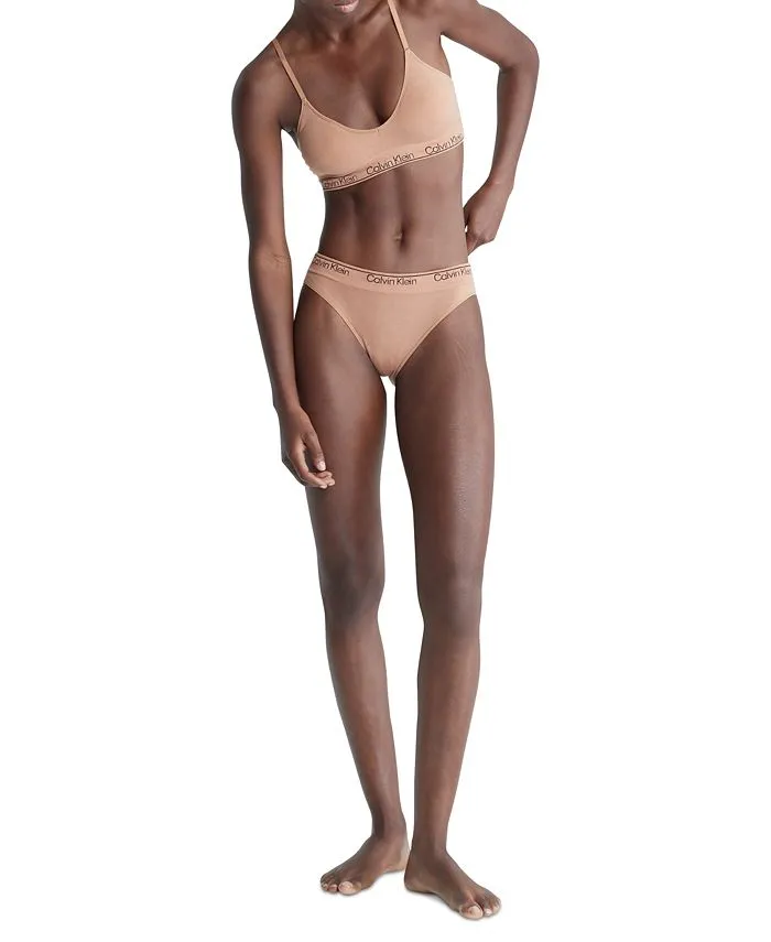 Modern Lightly Lined Seamless Triangle Bra QF7093 Calvin Klein brown