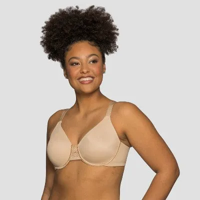 New - Vanity Fair Womens Beauty Back Full Figure Underwire Minimizer 76080 - DAMASK NEUTRAL - 36C